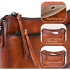 image:imageIswee Genuine Leather Crossbody Bag for Women Shoulder Handbag for EverydayBrown