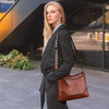 image:imageIswee Genuine Leather Crossbody Bag for Women Shoulder Handbag for EverydayCoffee