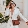 image:imageIswee Womens Crossbody Bag Shoulder Bag Leather Purse with Built in WalletWine
