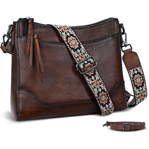 image:imageIswee Genuine Leather Crossbody Bag for Women Shoulder Handbag for EverydayCoffee