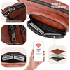 image:imageIswee AntiTheft Leather Crossbody Bag Women Shoulder Purse Everyday UseCoffee