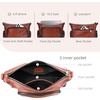image:imageIswee AntiTheft Leather Crossbody Bag Women Shoulder Purse Everyday UseCoffee