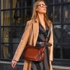 image:imageIswee AntiTheft Leather Crossbody Bag Women Shoulder Purse Everyday UseCoffee