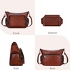 image:imageIswee AntiTheft Leather Crossbody Bag Women Shoulder Purse Everyday UseWine