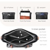 image:imageIswee Soft Leather Crossbody Bags for Women Shoulder Handbags Multi PocketsBlackbrown