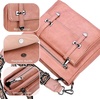 image:imageIswee Soft Leather Crossbody Bags for Women Shoulder Handbags Multi PocketsCamel Pink