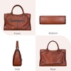 image:imageIswee Leather Crossbody Purse Tote Bag Satchel Bag Ladies Shoulder HandbagCoffee