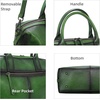 image:imageIswee Satchel Bags Leather Purses for Women Handbag Shoulder Bag Hobo ToteGreen