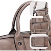 image:imageIswee Satchel Bags Leather Purses for Women Handbag Shoulder Bag Hobo ToteLight Grey