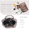 image:imageIswee Satchel Bags Leather Purses for Women Handbag Shoulder Bag Hobo ToteLight Grey