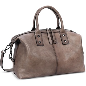 image:imageIswee Satchel Bags Leather Purses for Women Handbag Shoulder Bag Hobo ToteLight Grey