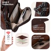 image:imageIswee Retro Leather Crossbody Bags for Women Shoulder Purse Satchel HandbagCoffee