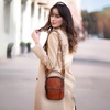 image:imageIswee Small Antitheft Crossbody Bag for Women Leather Shoulder HandbagBrown