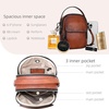 image:imageIswee Small Antitheft Crossbody Bag for Women Leather Shoulder HandbagCoffee