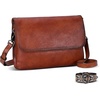image:imageIswee RFID Crossbody Bag for Women Leather Shoulder Handbag EverydayCoffee