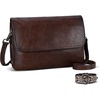 image:imageIswee RFID Crossbody Bag for Women Leather Shoulder Handbag EverydayCoffee